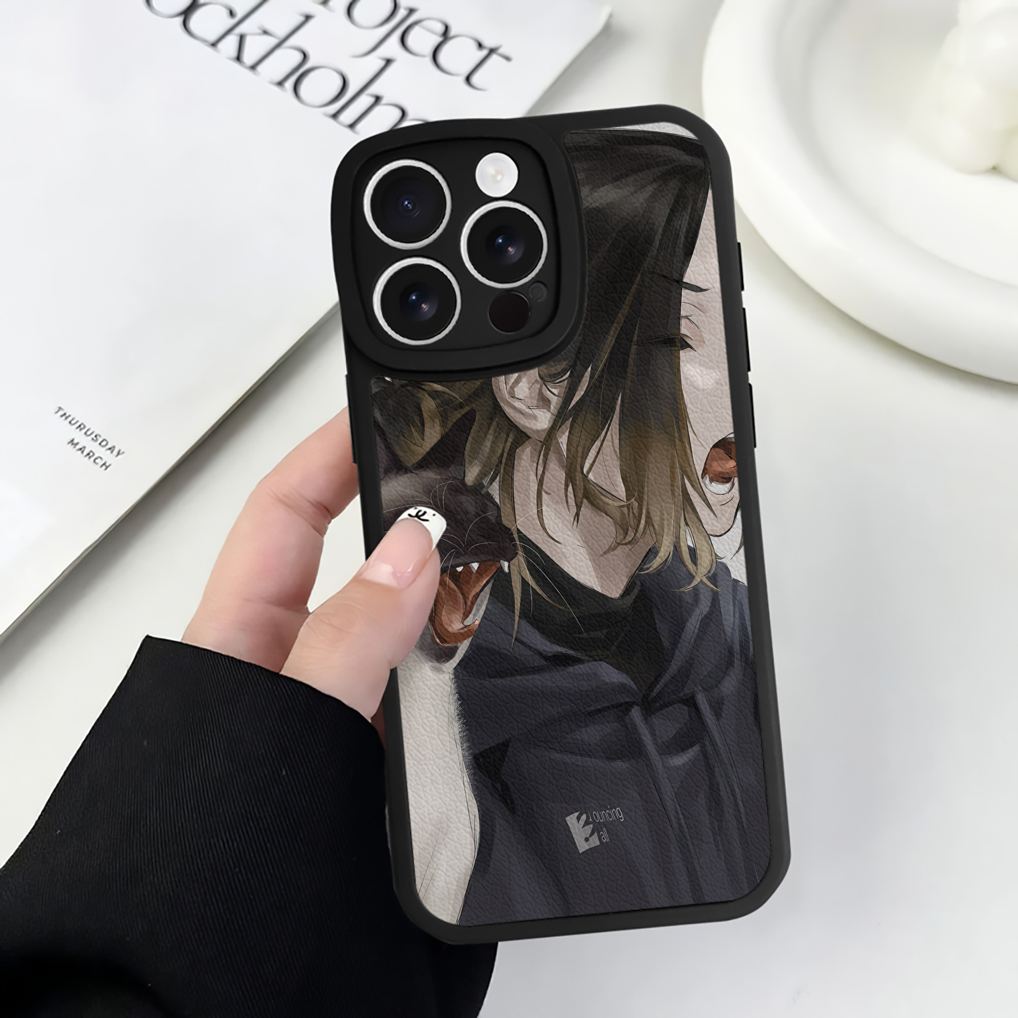 （画像用） ハイキュー!! Haikyu!! 【iPhone 16シリーズ対応】シリコンスマホケース（レザー調） 材質：シリコン